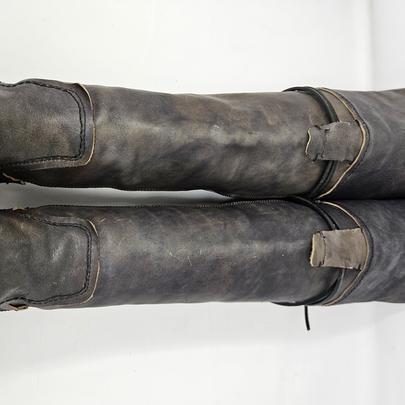 Freebird By Steven Carolina Women's Black Leather Knee-High Boots - Picture 12 of 13